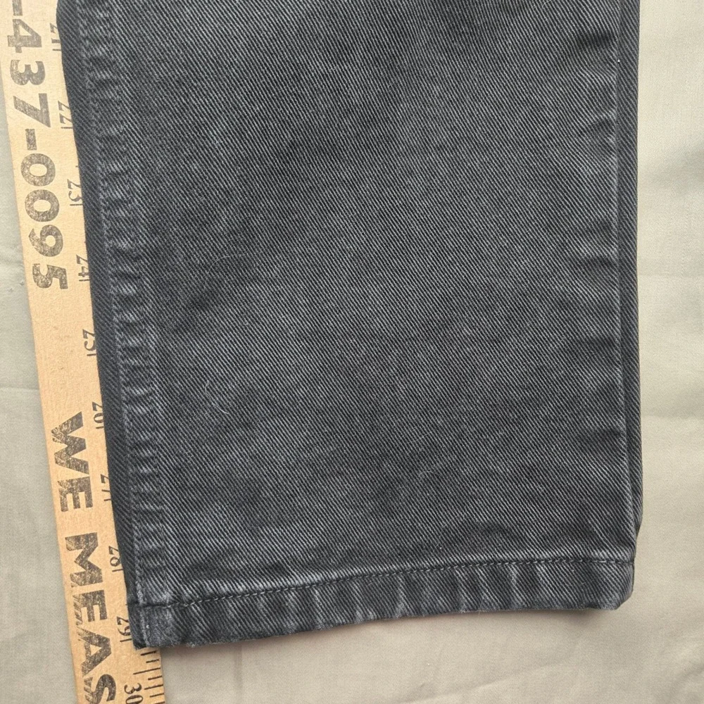 Tommy Hilfiger Jeans Womens Black Straight Leg Striped Waistband Denim High Rise